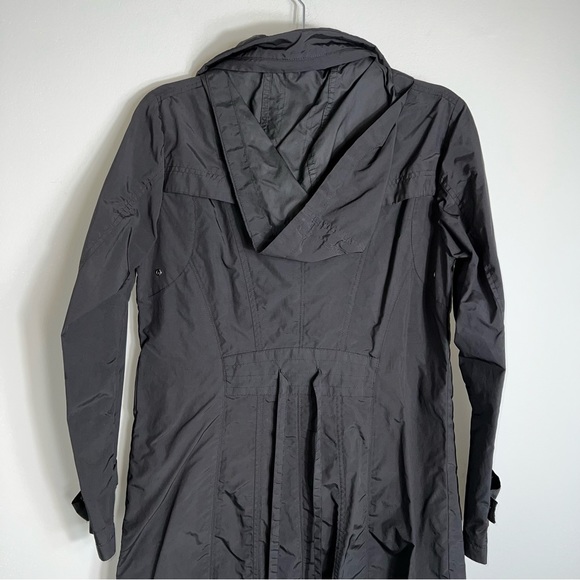 Cole Haan Women's Full Zip Lightweight Rain Jacket-Long Style-Black-Small - Picture 7 of 7